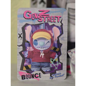 NWT Disney x MINISO Stitch Gen Z Street "Bounce" Plush Pendant